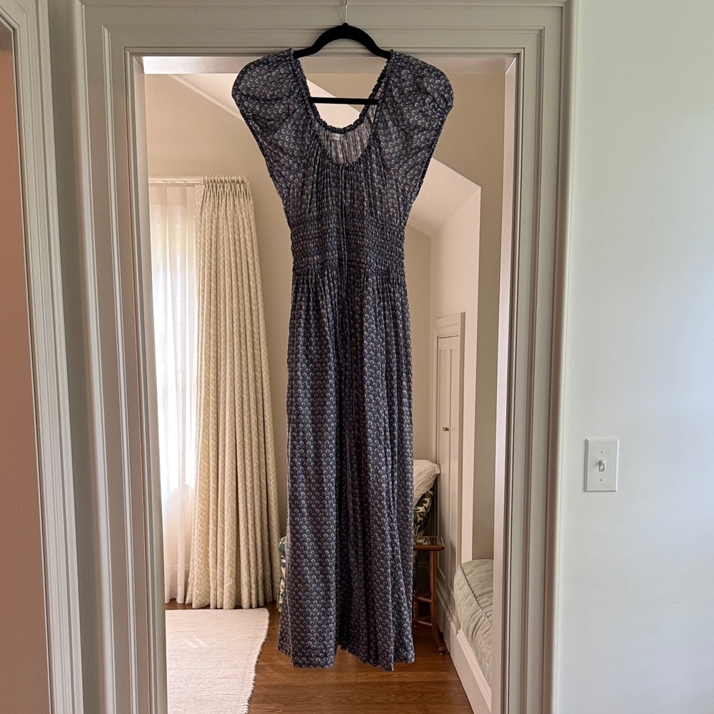 Doen Gathered Midi Dress